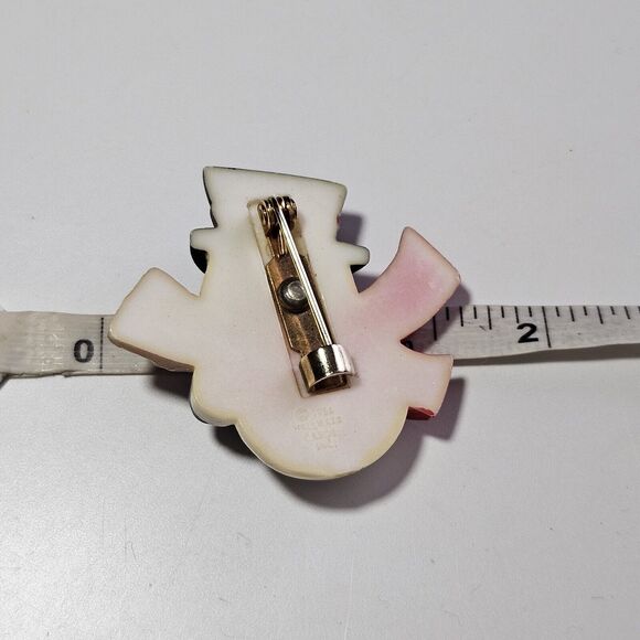 1984 Vintage Hallmark Snowman With Red Scarf And Black Hat Brooch - Picture 5 of 10